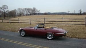 1974JaguarETypeRoadsterRegencyRed