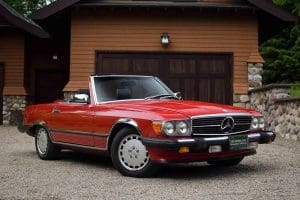 1989MercedesBenz560SLred